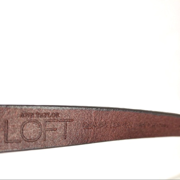 Loft Ann Taylor leather and calf hair zebra belt - Picture 3 of 8